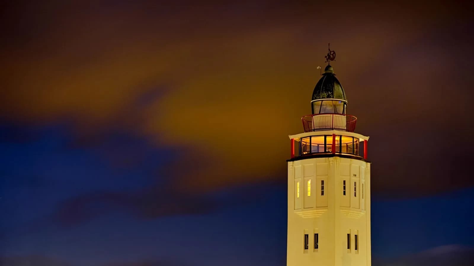 De Vuurtoren van Harlingen in Harlingen