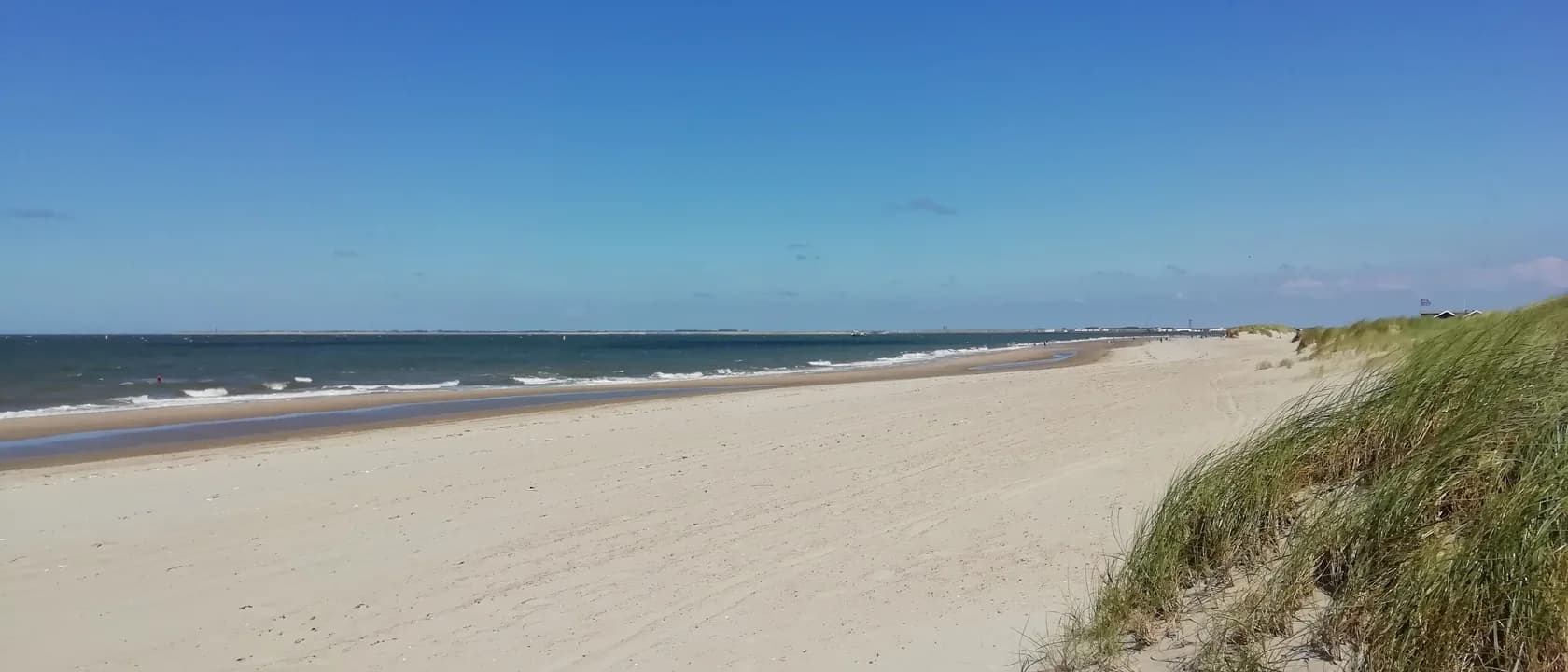 Het strand en de Noordzee bij Renesse